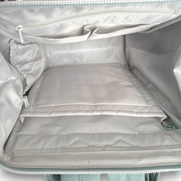 Large BLUE Laptop Backpack - USB Charging Port - Wide Opening - Water Resistant - Picture 11 of 16